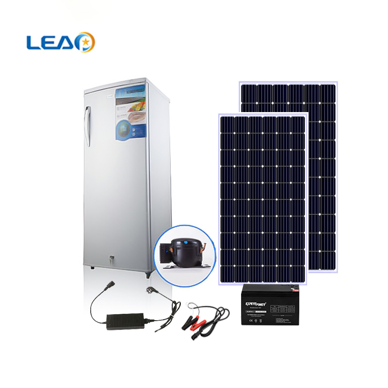 فريزر عمودي يعمل بالطاقة الشمسية DC12 / 24V